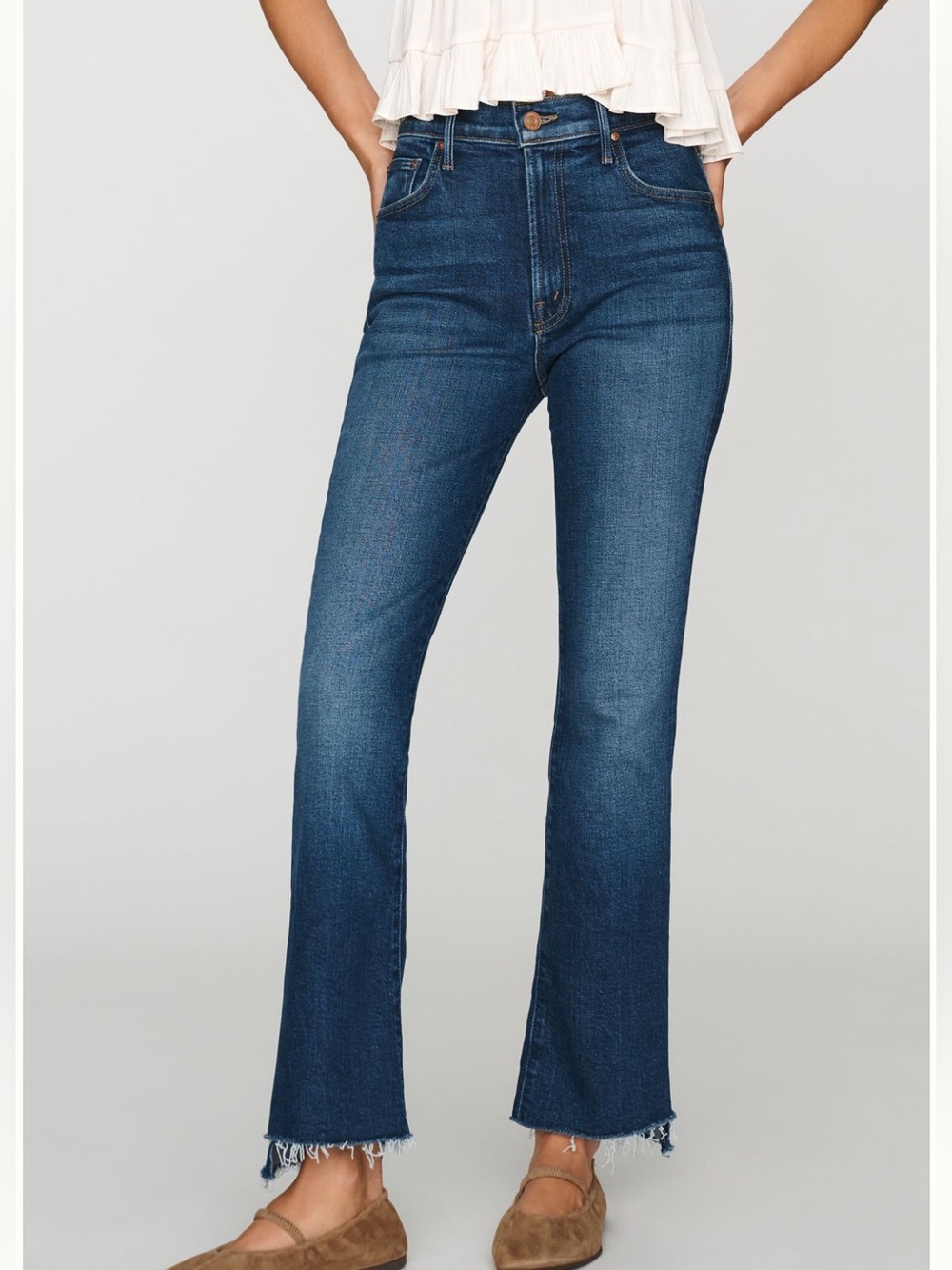 MOTHER -THE INSIDER CROP STEP FRAY - NEVER WORN